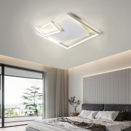 Moderne Loftslampe Firkantet Indendørs Smart Belysningsarmaturer