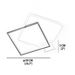 Moderne loftslampe Geometrisk firkantet loftslampe