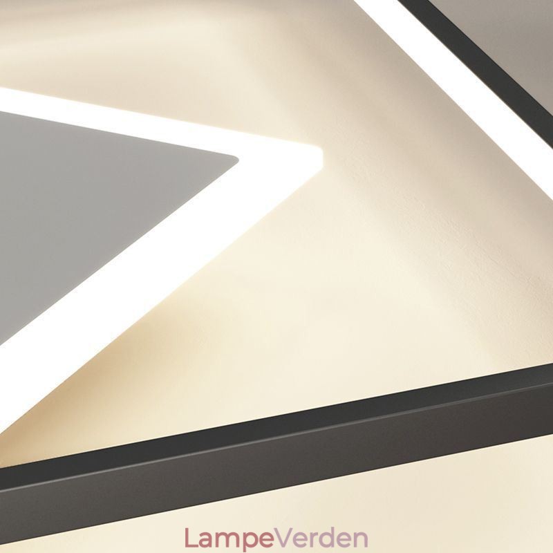 Moderne loftslampe Geometrisk firkantet loftslampe
