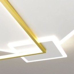 Moderne loftslampe Geometrisk firkantet loftslampe