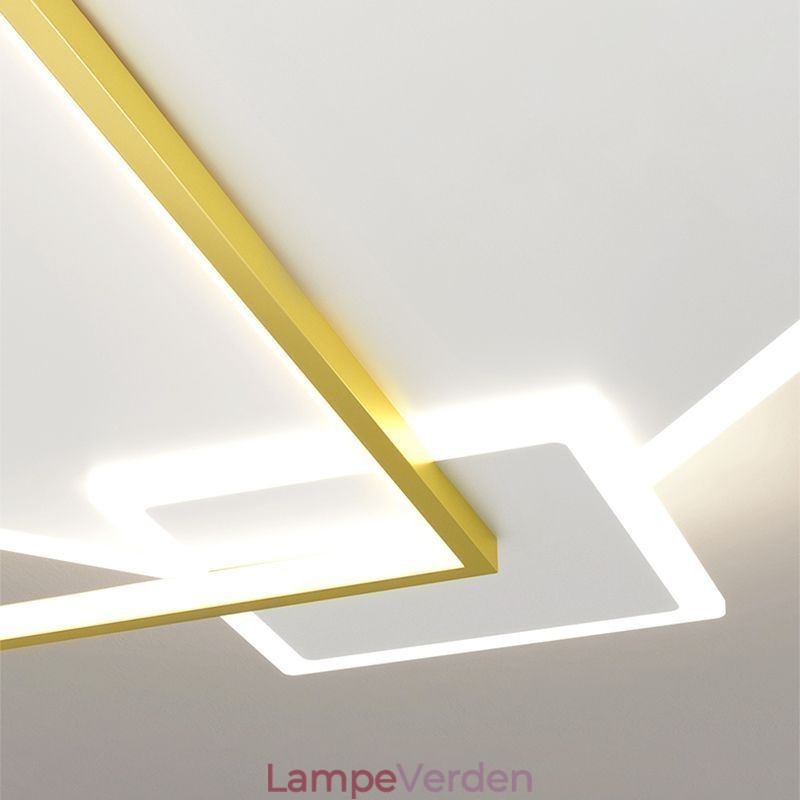 Moderne loftslampe Geometrisk firkantet loftslampe