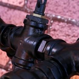 Vintage maleri metal lysekrone