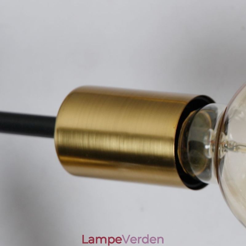 Moderne loftslampe sort vintage lysekrone
