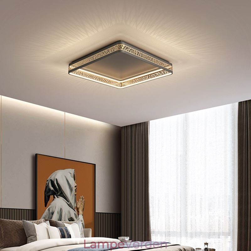 Loftslys Fuglerede Firkantet Lampe Moderne Armaturer