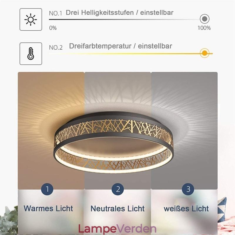 Loftslys Fuglerede Rund Lampe Moderne Armaturer