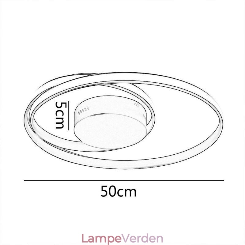 Moderne Loftslamper Dobbelt Runde Lamper