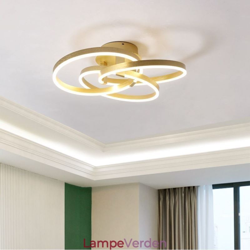Moderne Loftslampe 3 Rings Loftslampe