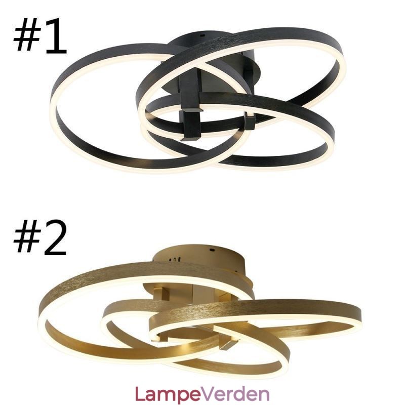 Moderne Loftslampe 3 Rings Loftslampe
