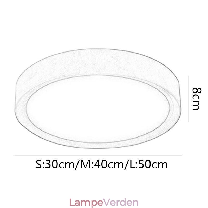 Træloftslamper Japansk loftslampe