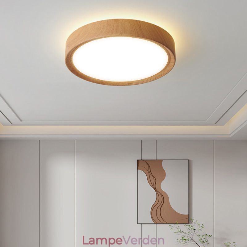 Træloftslamper Japansk loftslampe