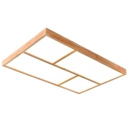 Moderne loftslampe minimalistisk træstil flush-mount loftslampe