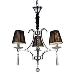 Moderne moderne krystal krom metal lysekrone