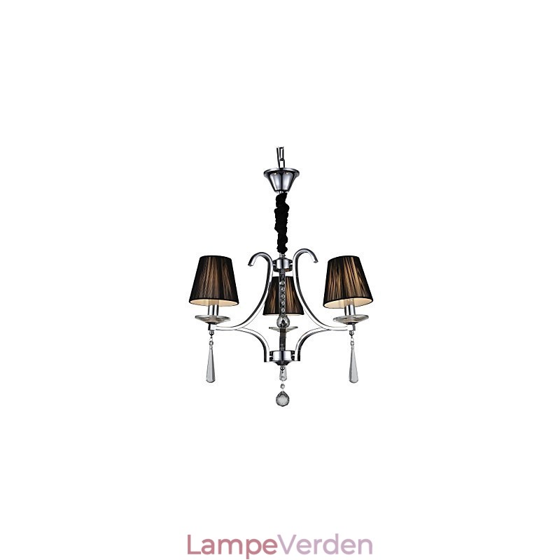 Moderne moderne krystal krom metal lysekrone