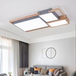 Moderne Loftslys Splejsning Rektangulær Loftslampe