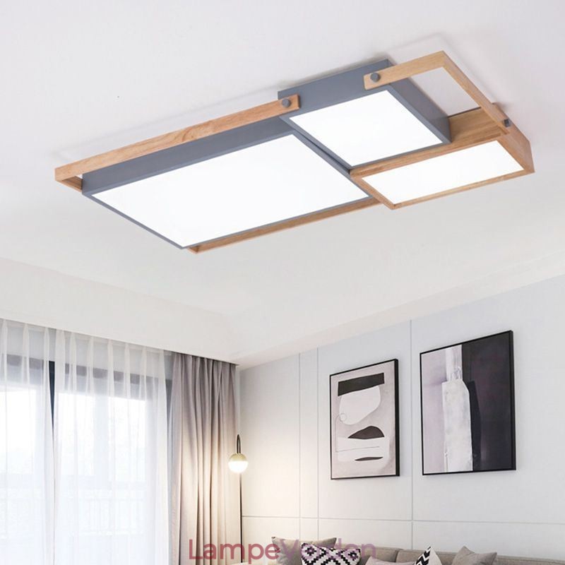 Moderne Loftslys Splejsning Rektangulær Loftslampe
