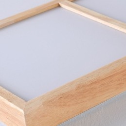 Japansk akryl loftslampe geometrisk træ loftslampe