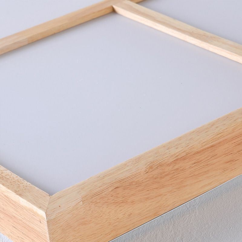 Japansk akryl loftslampe geometrisk træ loftslampe