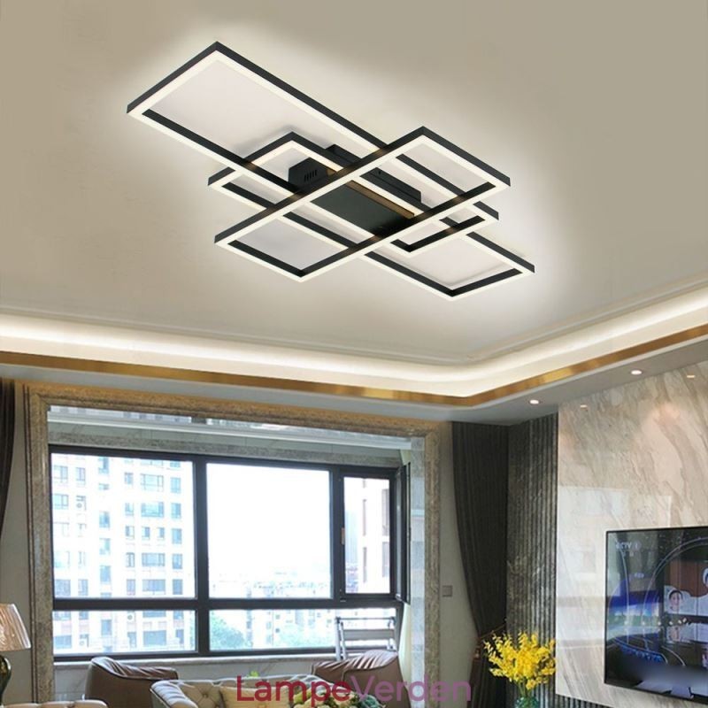 Moderne Loftslampe Geometrisk Firkantet Loftslampe