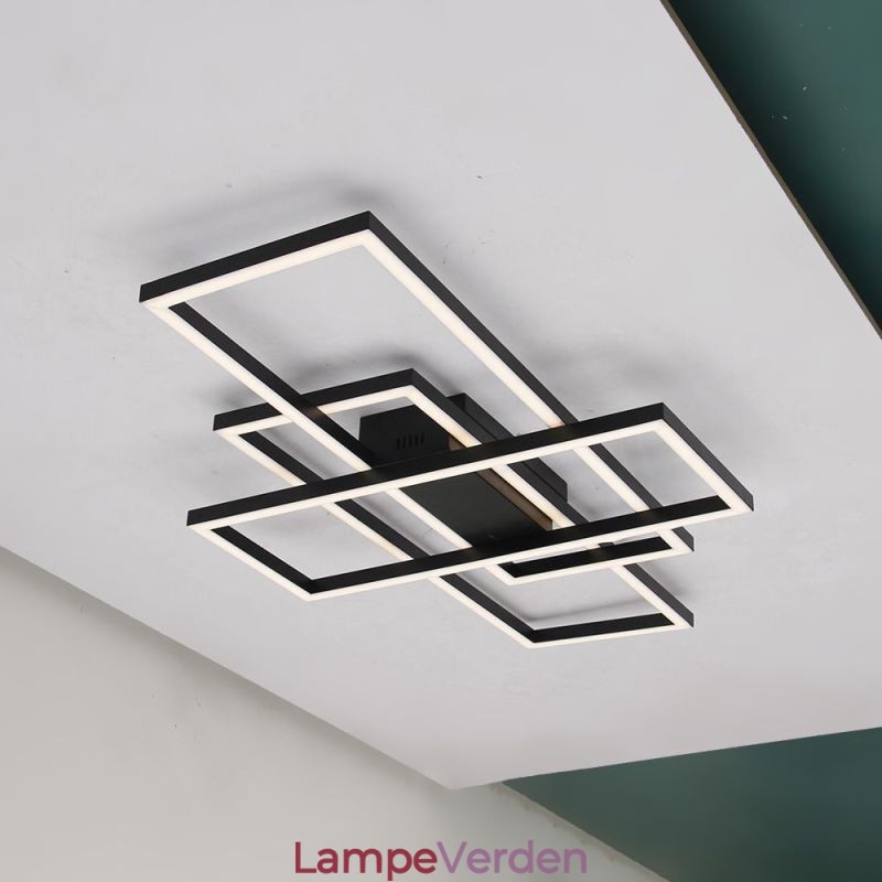 Moderne Loftslampe Geometrisk Firkantet Loftslampe