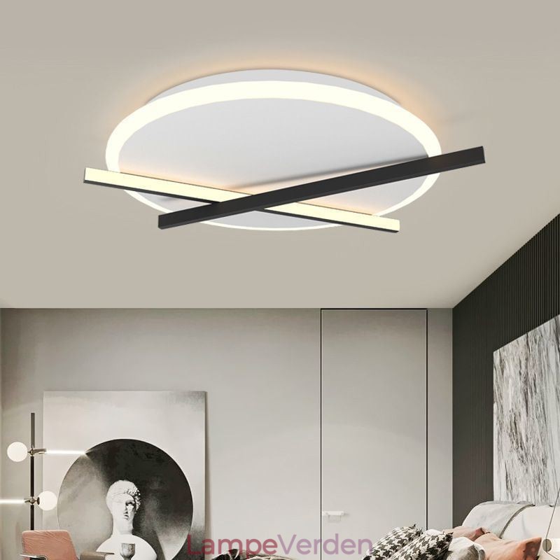Nordic Ceiling Light Art Clock Design Loftslampe