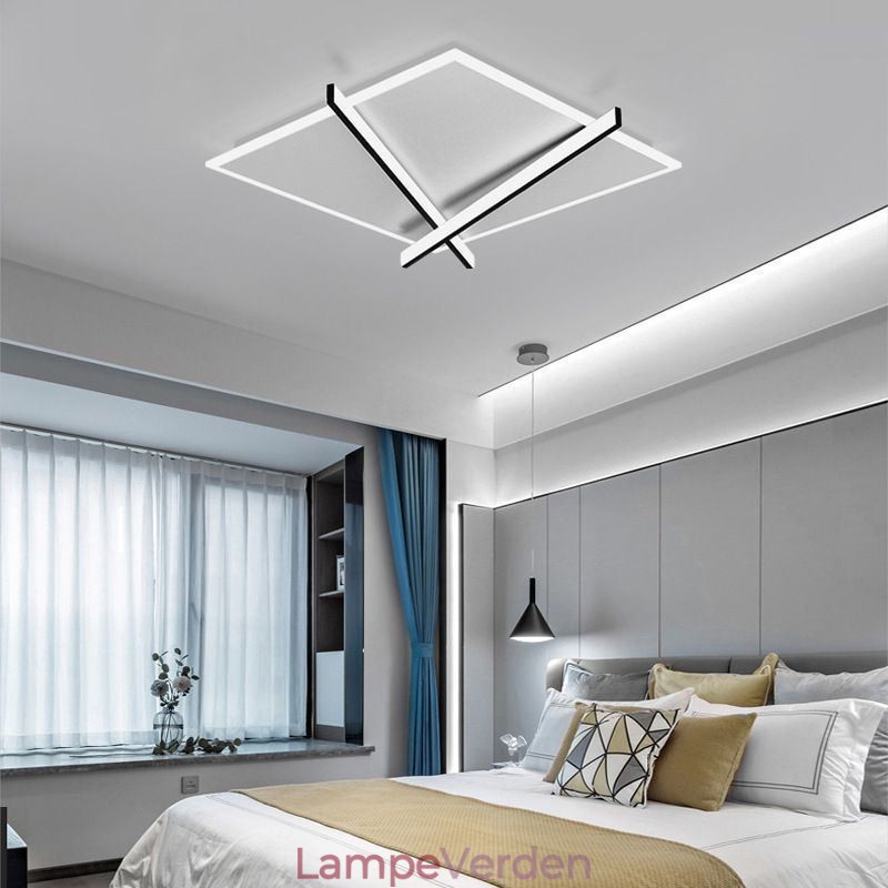 Nordic Ceiling Light Art Clock Design Loftslampe