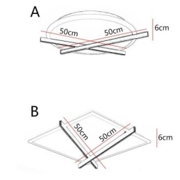 Nordic Ceiling Light Art Clock Design Loftslampe