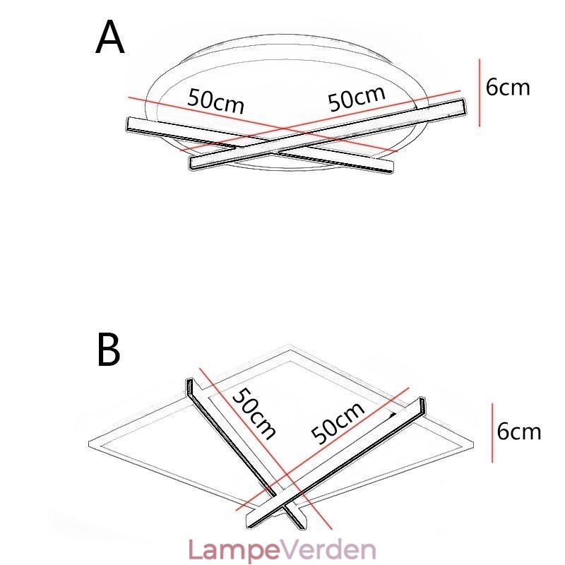 Nordic Ceiling Light Art Clock Design Loftslampe
