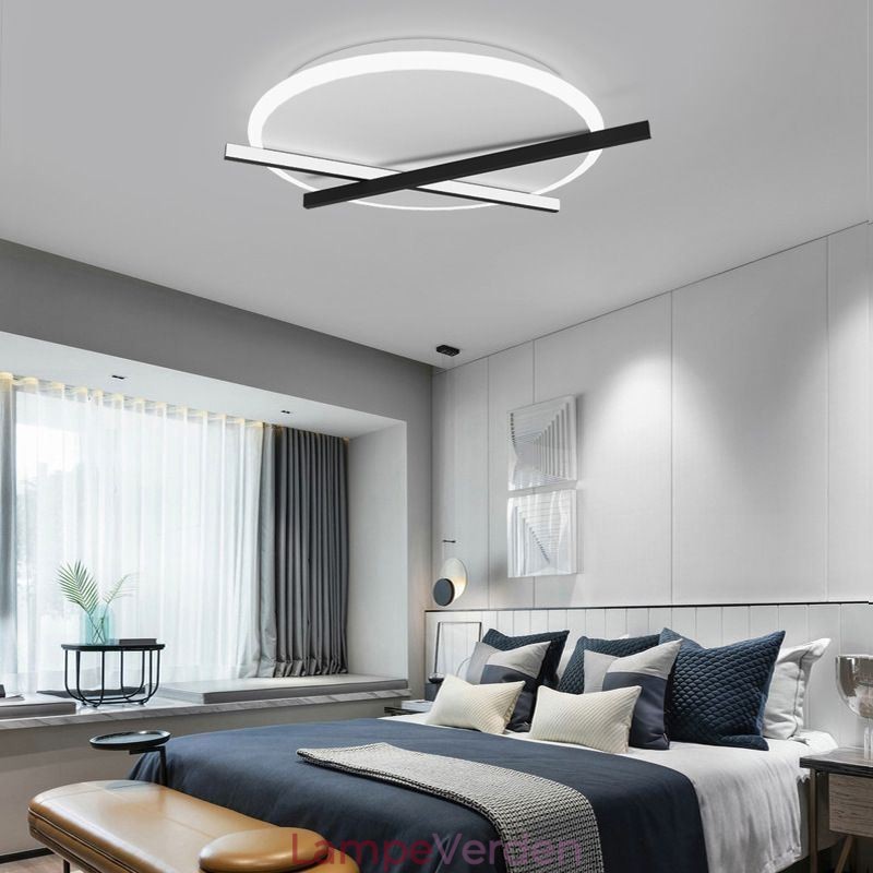 Nordic Ceiling Light Art Clock Design Loftslampe