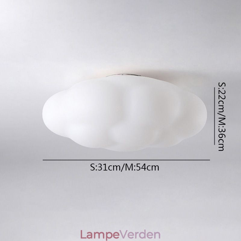 Nordic Ceiling Light Cloud Shape Loftslampe