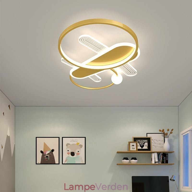 Loftslampe Cartoon Plane Loftslys