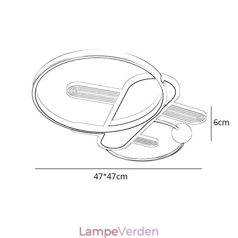 Loftslampe Cartoon Plane Loftslys