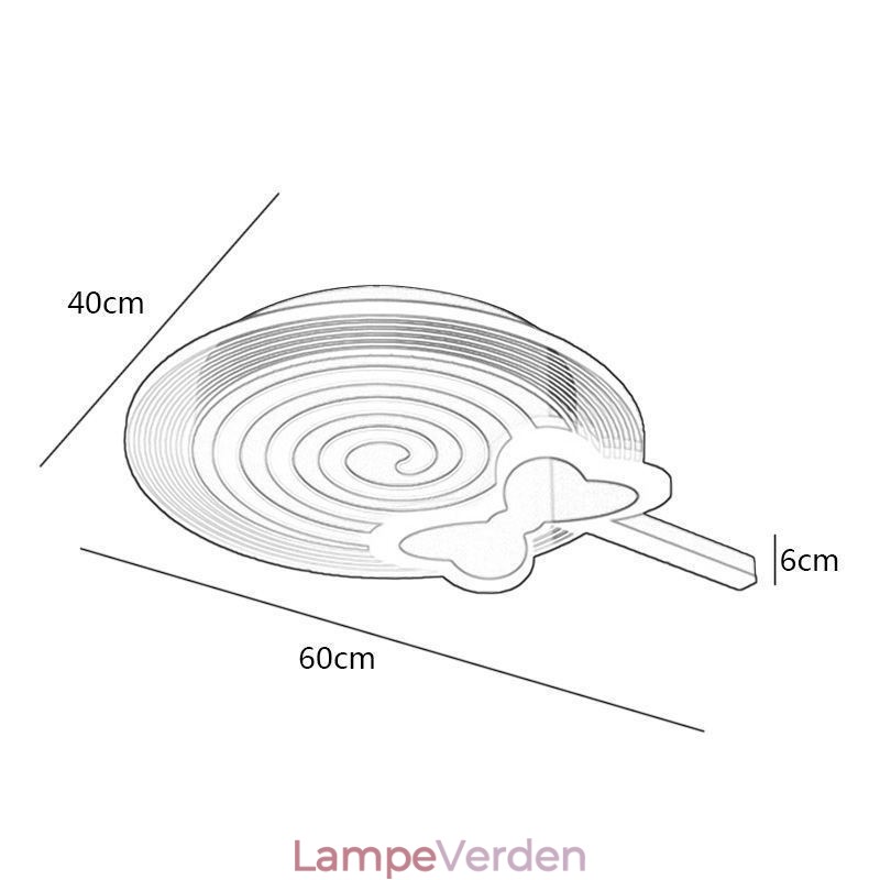 Moderne Loftslampe Lollipop Loftslampe Børn