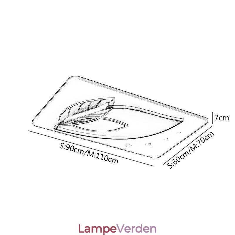 Luksus Loftslampe Creative Leaf Design Loftslampe
