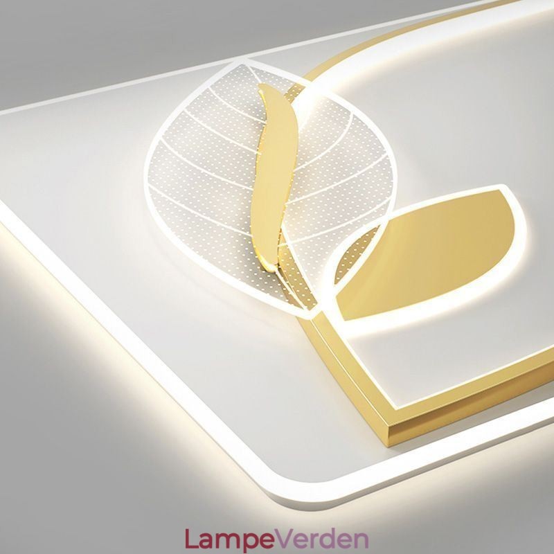 Luksus Loftslampe Creative Leaf Design Loftslampe