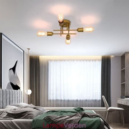 Flush Mount Loftslampe 4 lysfatning Flush Mount Loftslampe 4 lysfatning