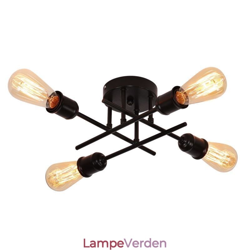 Flush Mount Loftslampe 4 lysfatning