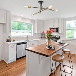 4 lys sort Sputnik lysekrone Mid Century Semi Flush Mount Loftslampe