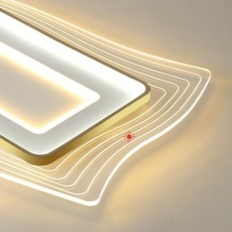 Moderne loftslampe Flush Mount Square Shape Loftslampe