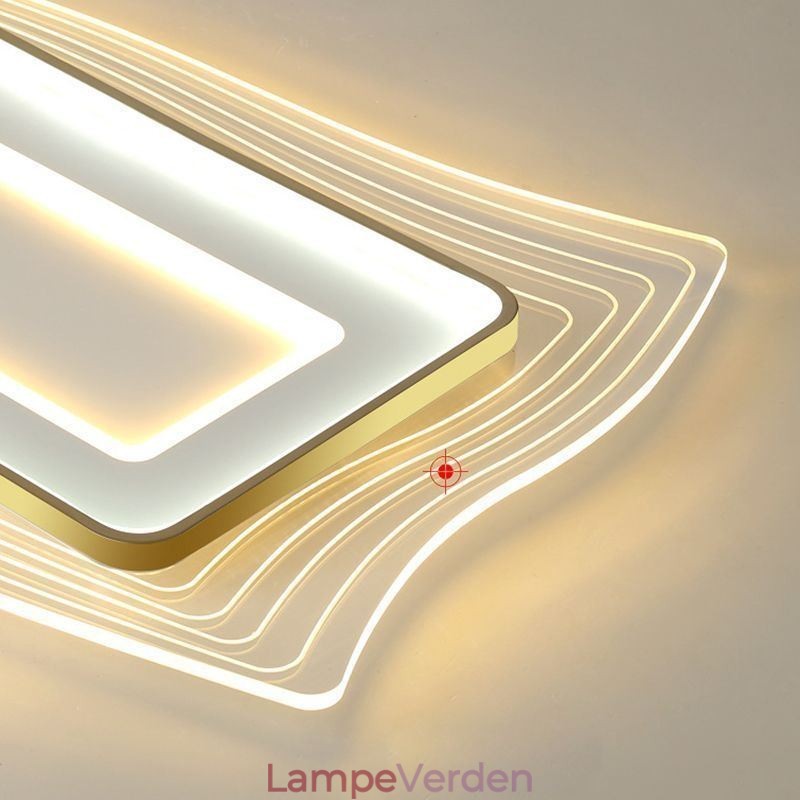 Moderne loftslampe Flush Mount Square Shape Loftslampe