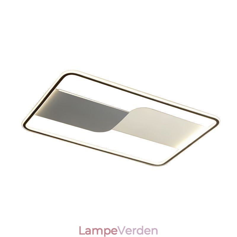 Moderne loftslampearmatur rektangulært indbygningsloftslampe 90*60 cm