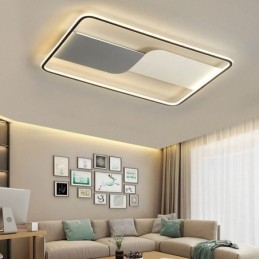 Moderne loftslampearmatur rektangulært indbygningsloftslampe 90*60 cm