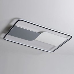 Moderne loftslampearmatur rektangulært indbygningsloftslampe 90*60 cm