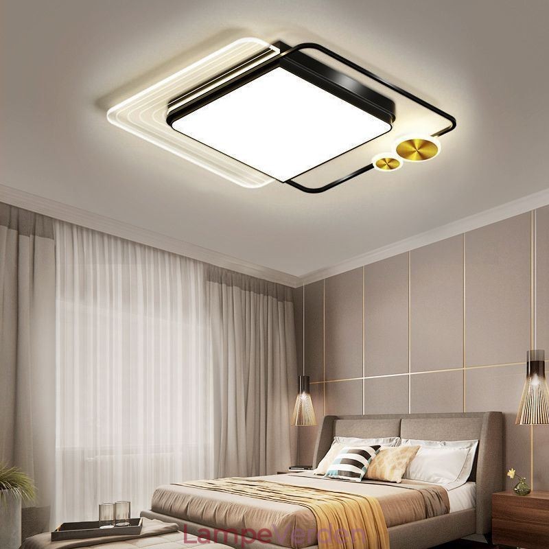 Nordic Ceiling Light Firkantet Akryl Flush Mount Loftsbelysningsarmatur