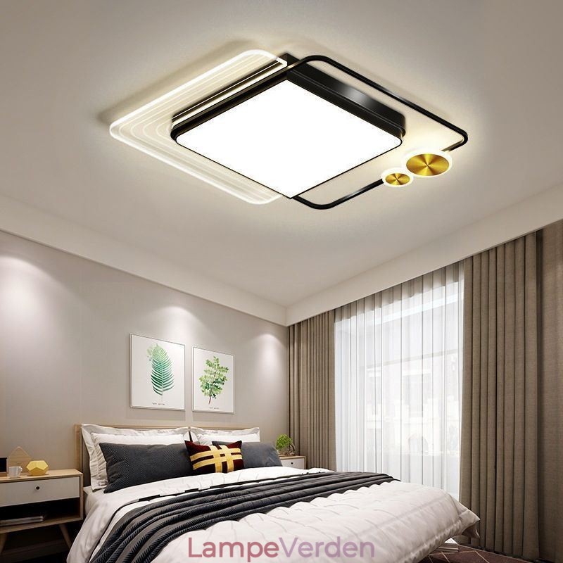 Nordic Ceiling Light Firkantet Akryl Flush Mount Loftsbelysningsarmatur