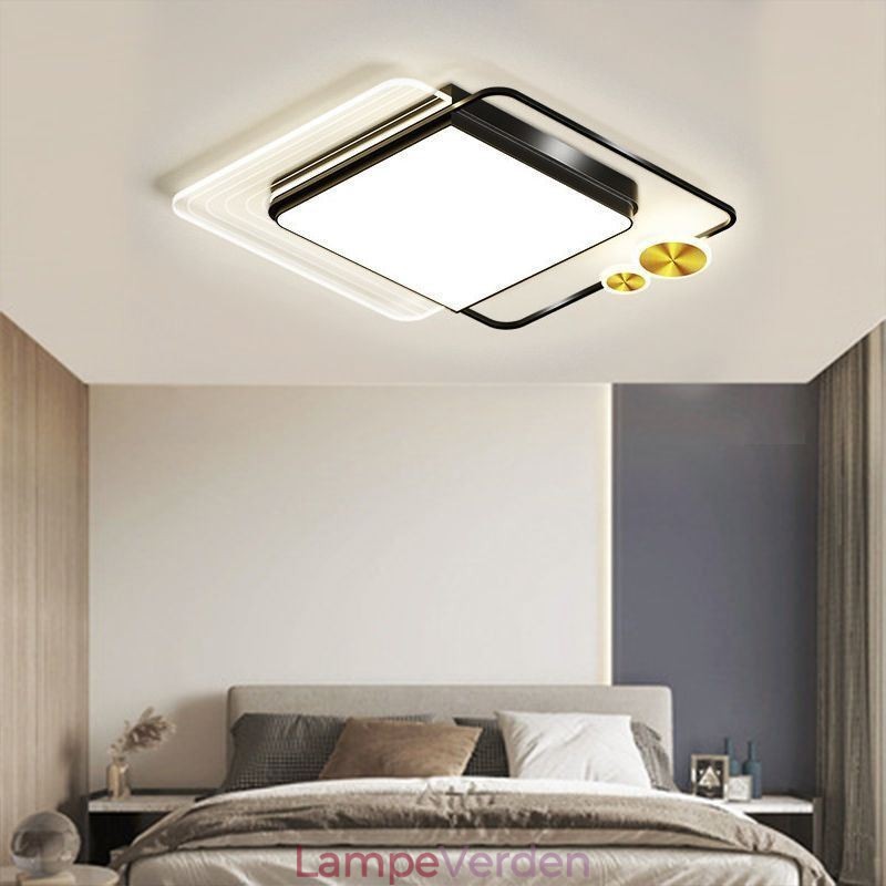 Nordic Ceiling Light Firkantet Akryl Flush Mount Loftsbelysningsarmatur