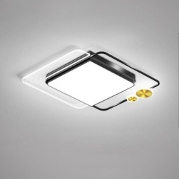 Nordic Ceiling Light Firkantet Akryl Flush Mount Loftsbelysningsarmatur