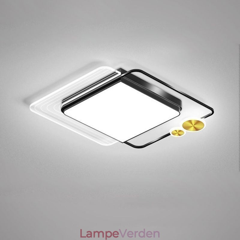 Nordic Ceiling Light Firkantet Akryl Flush Mount Loftsbelysningsarmatur
