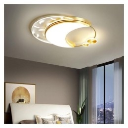 Flush Mount Modern Moon Shape Loftslys