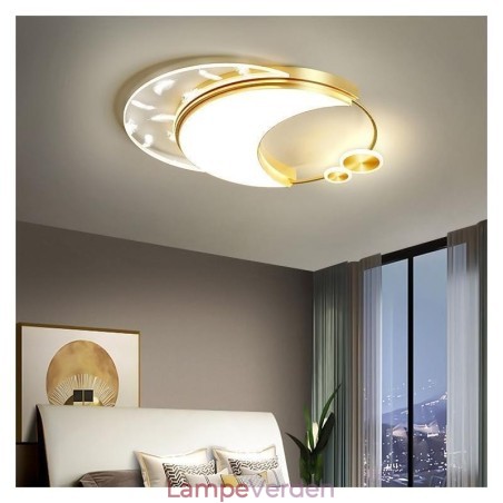 Flush Mount Modern Moon Shape Loftslys Flush Mount Modern Moon Shape Loftslys