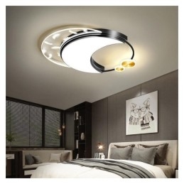 Flush Mount Modern Moon Shape Loftslys